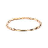 BOJIU Multicolor Crystal Strand Bracelets For Women Gold Acrylic Copper Beads Pink White Black Gray Crystal Bracelet Femme BC226