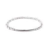 BOJIU Multicolor Crystal Strand Bracelets For Women Gold Acrylic Copper Beads Pink White Black Gray Crystal Bracelet Femme BC226